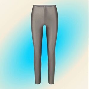 SKIMS Shine Spandex Jersey Leggings in Chalk Gray